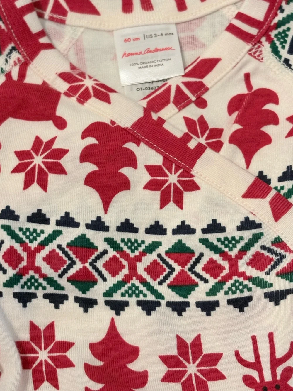 Hanna Andersson Lot 2 Snap Wrap Onesies Shirts Dear Deer Winter Trees 60 3 6 Mos